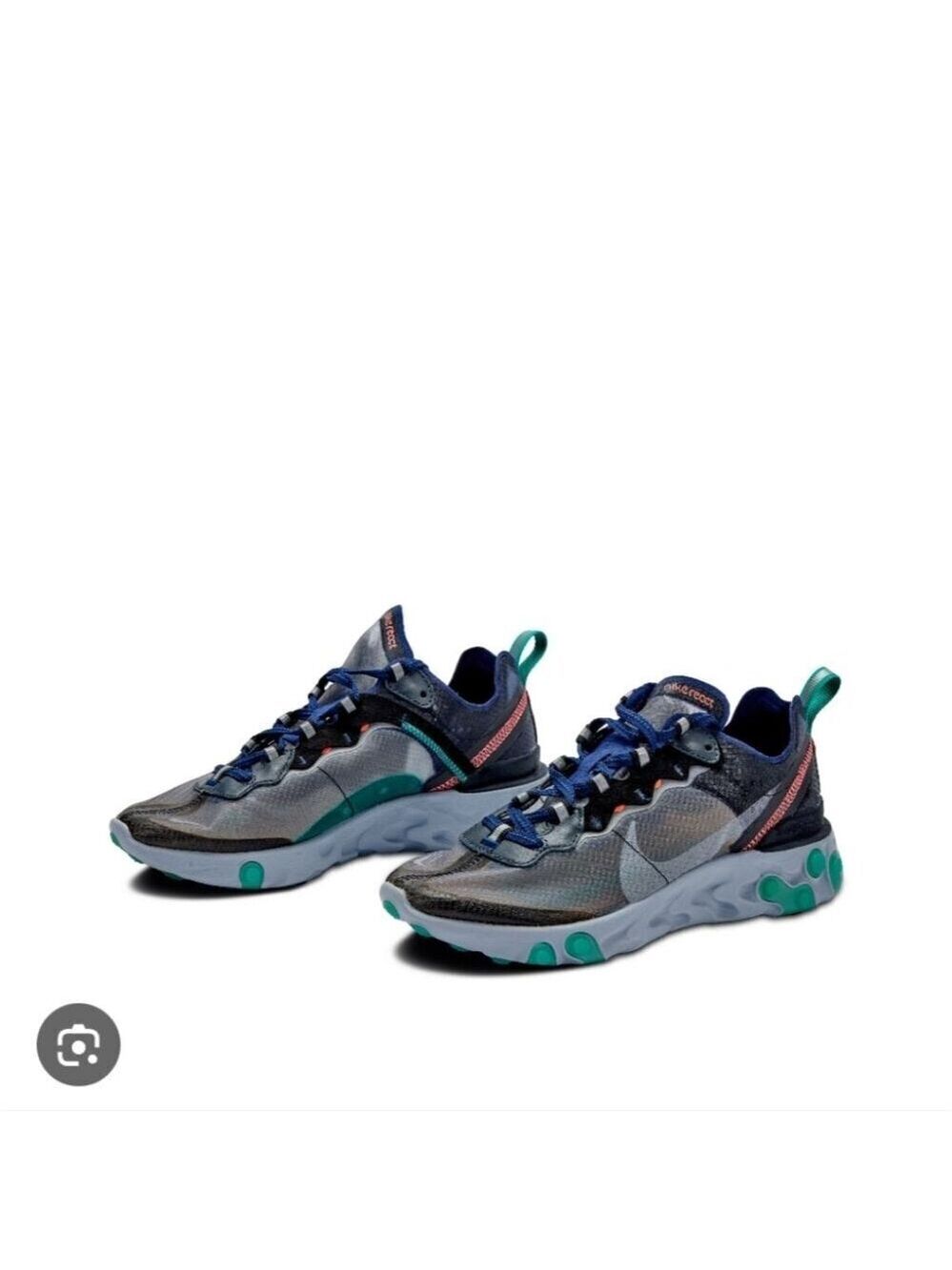 NIKE | React Element 87 Neptune Green sneakers Mens Sz 5.5